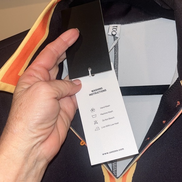 UOoZee life is amazing midi dress with rainbow colors size small NWT - Picture 11 of 13